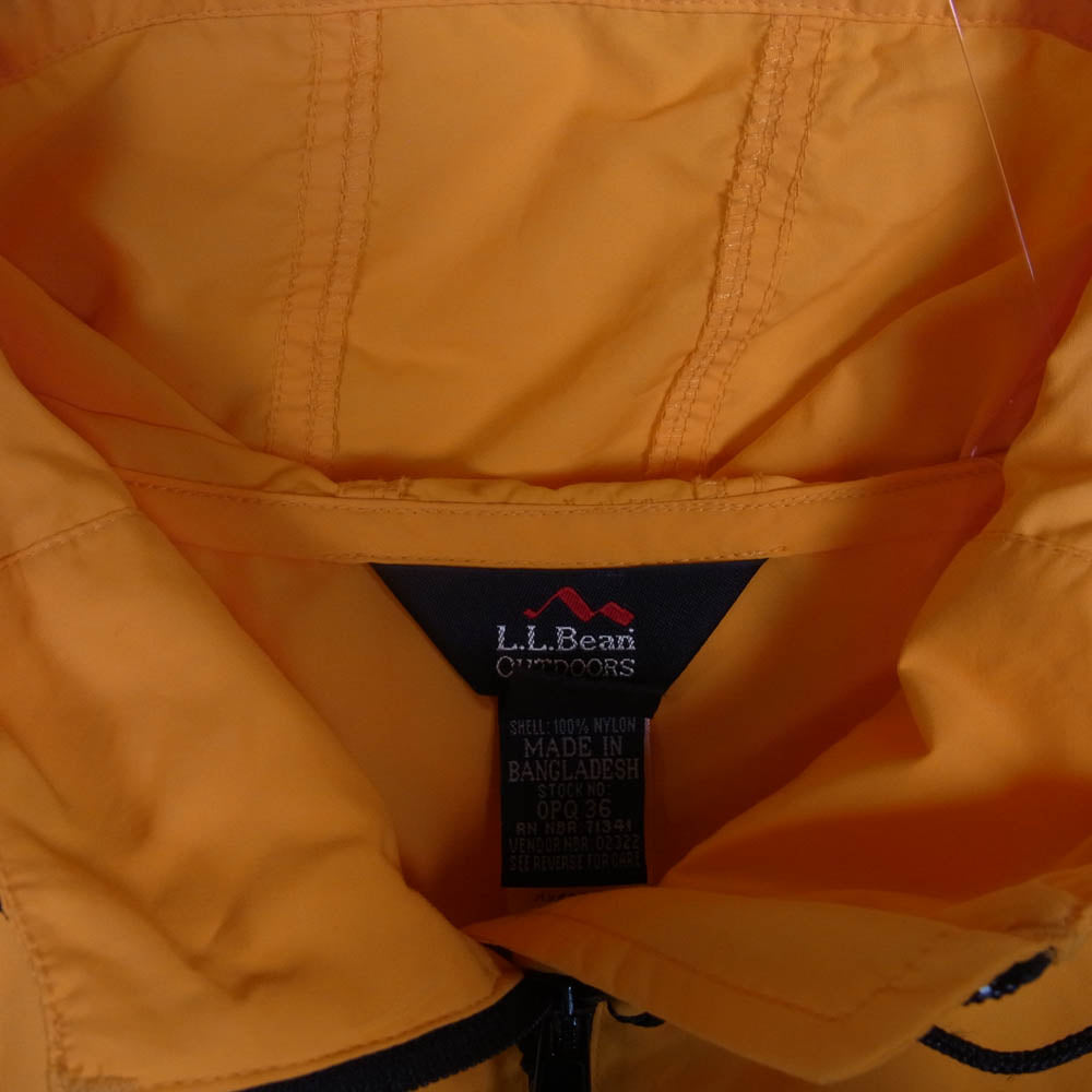 L.L.Bean エルエルビーン l.l.bean OUTDOORS 90s ナイロン アノラック パーカー オレンジ系 M【中古】