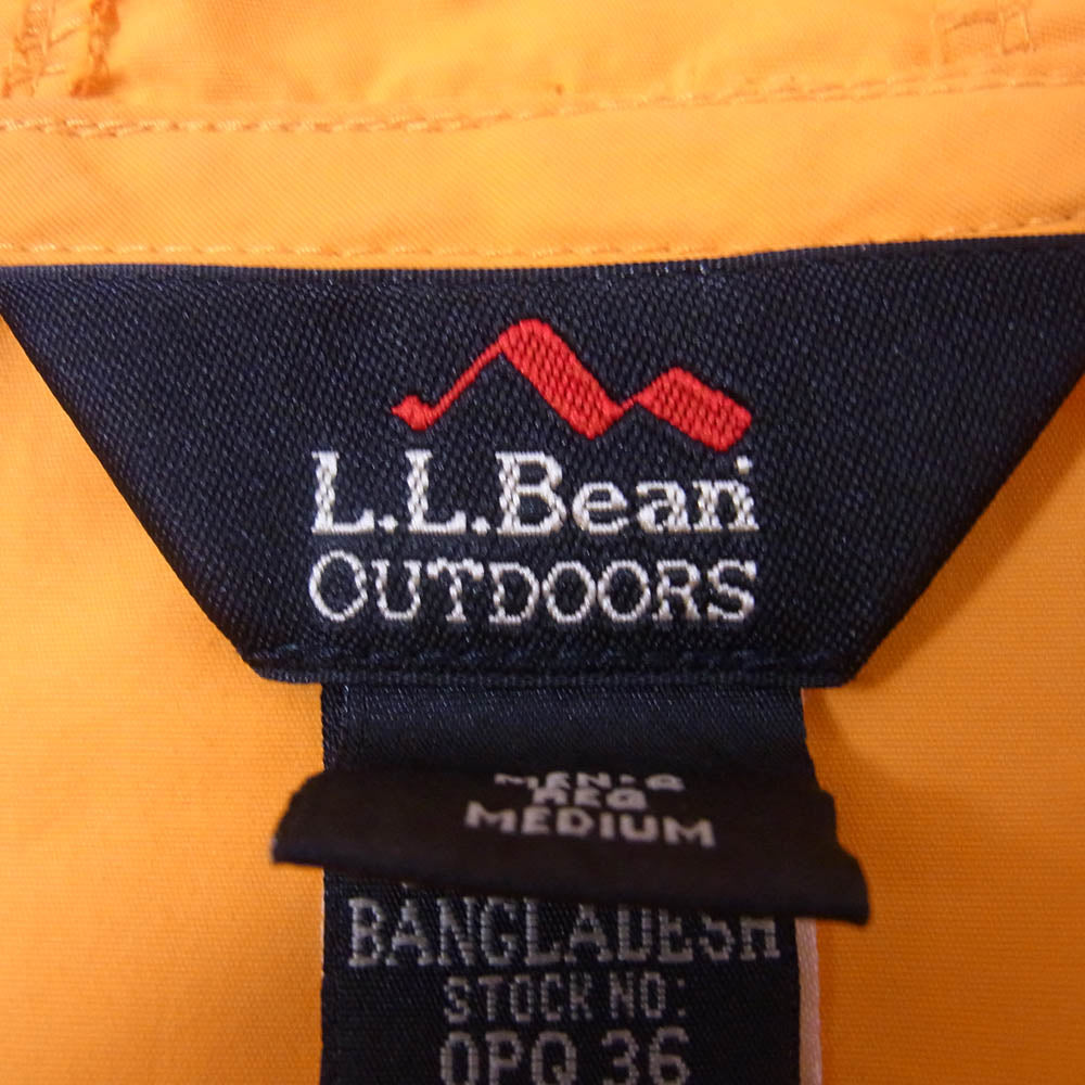 L.L.Bean エルエルビーン l.l.bean OUTDOORS 90s ナイロン アノラック パーカー オレンジ系 M【中古】