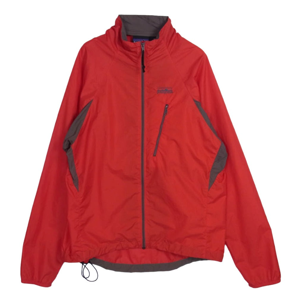 patagonia パタゴニア VELOCITY O2 SHELL JACKET 刺繍ロゴ リップストップ ナイロン ベロシティ ジャケット オレンジ系 M【中古】