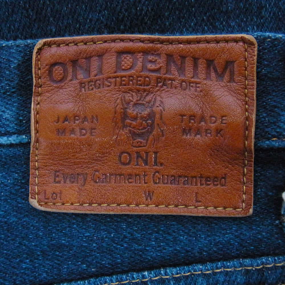 ONI DENIM 鬼デニム ONI615ZR-S 鬼デニム HANZO 20oz SHIN SECRET DENIM デニム パンツ インディゴブルー系 30【中古】
