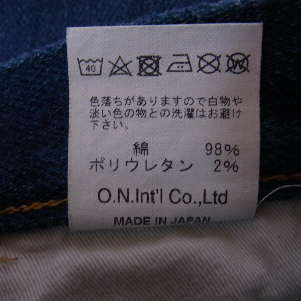 ONI DENIM 鬼デニム ONI615ZR-S 鬼デニム HANZO 20oz SHIN SECRET DENIM デニム パンツ インディゴブルー系 30【中古】