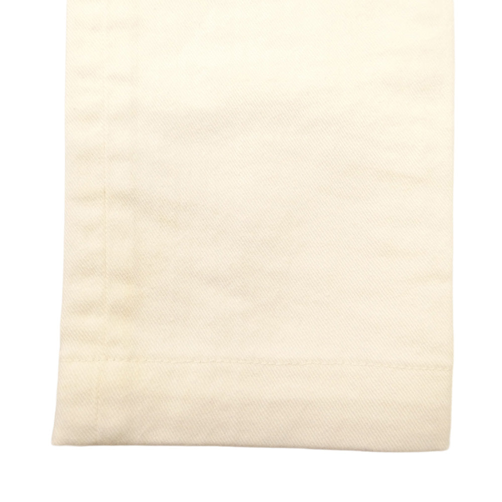 GUCCI グッチ 374561 XD278 イタリア製 60s skinny ビジュー 装飾付 ホワイト デニム パンツ ホワイト系 36【中古】