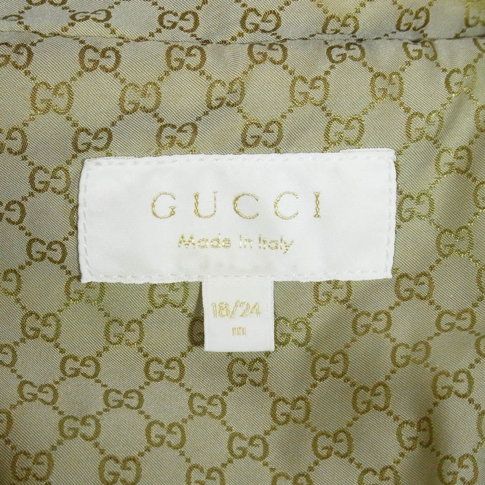 GUCCI グッチ 353145 XB682 イタリア製 シェリーライン 裏地 GG柄 ダウンベスト ベージュ系 18/24【中古】