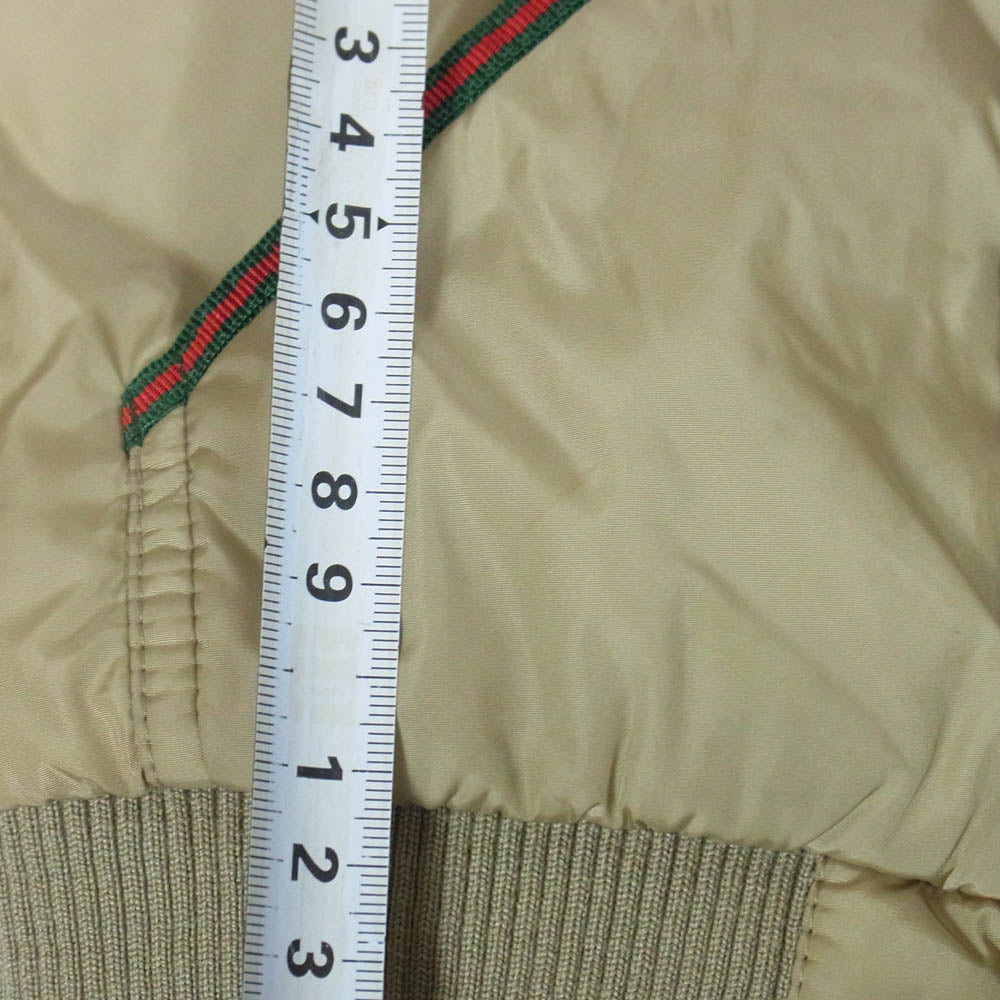 GUCCI グッチ 353145 XB682 イタリア製 シェリーライン 裏地 GG柄 ダウンベスト ベージュ系 18/24【中古】