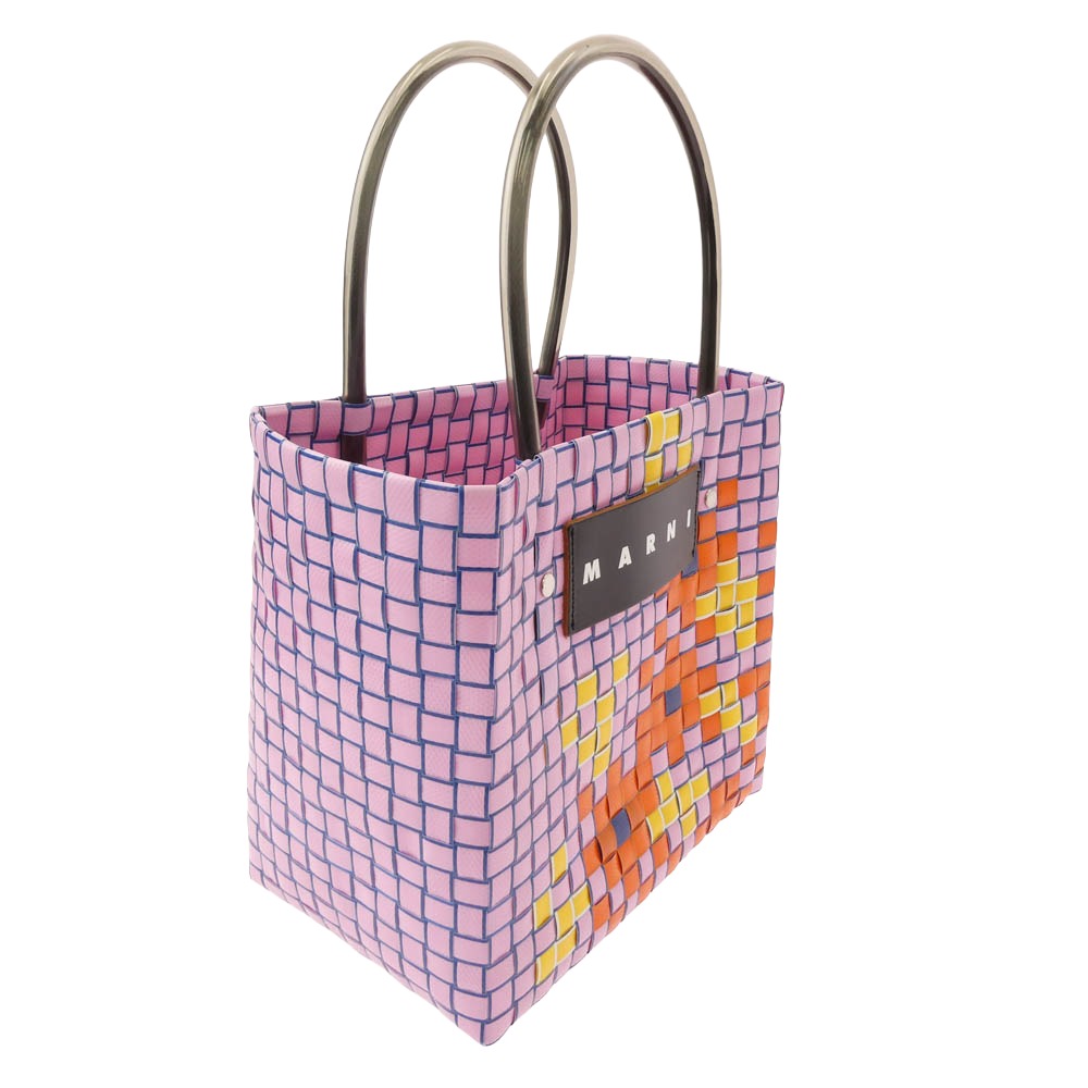 MARNI マルニ かごバッグ ハンドバッグ ピンク系 マルチカラー系【中古】
