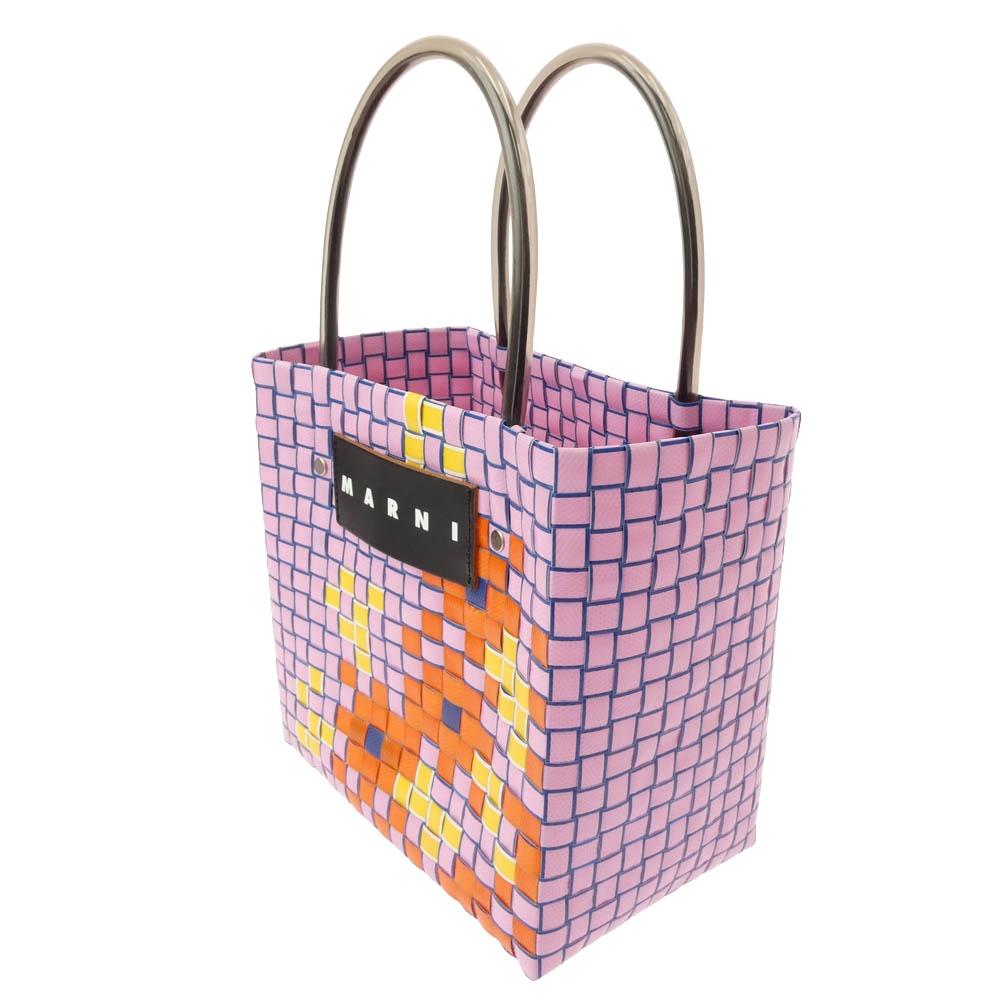 MARNI マルニ かごバッグ ハンドバッグ ピンク系 マルチカラー系【中古】