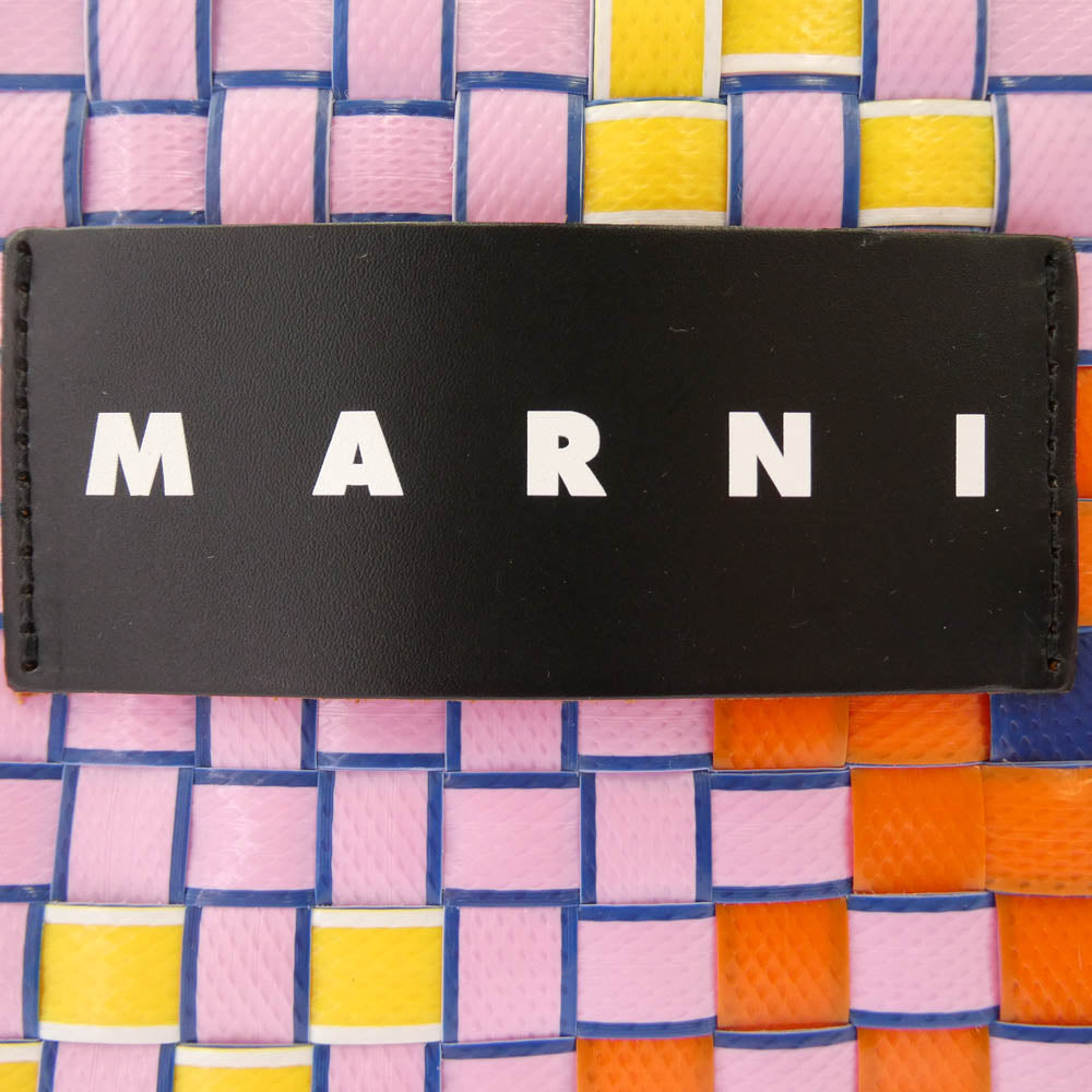 MARNI マルニ かごバッグ ハンドバッグ ピンク系 マルチカラー系【中古】