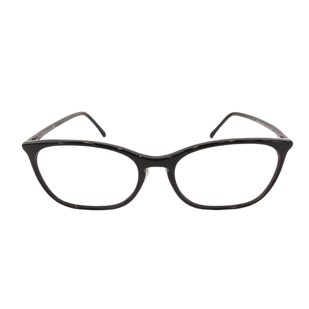 CHANEL シャネル 3281-A イタリア製 サイド ココマーク メガネ 伊達メガネ アイウェア 替えレンズ 純正ココマーク レザーケース付 ブラック系 54□17 140【中古】