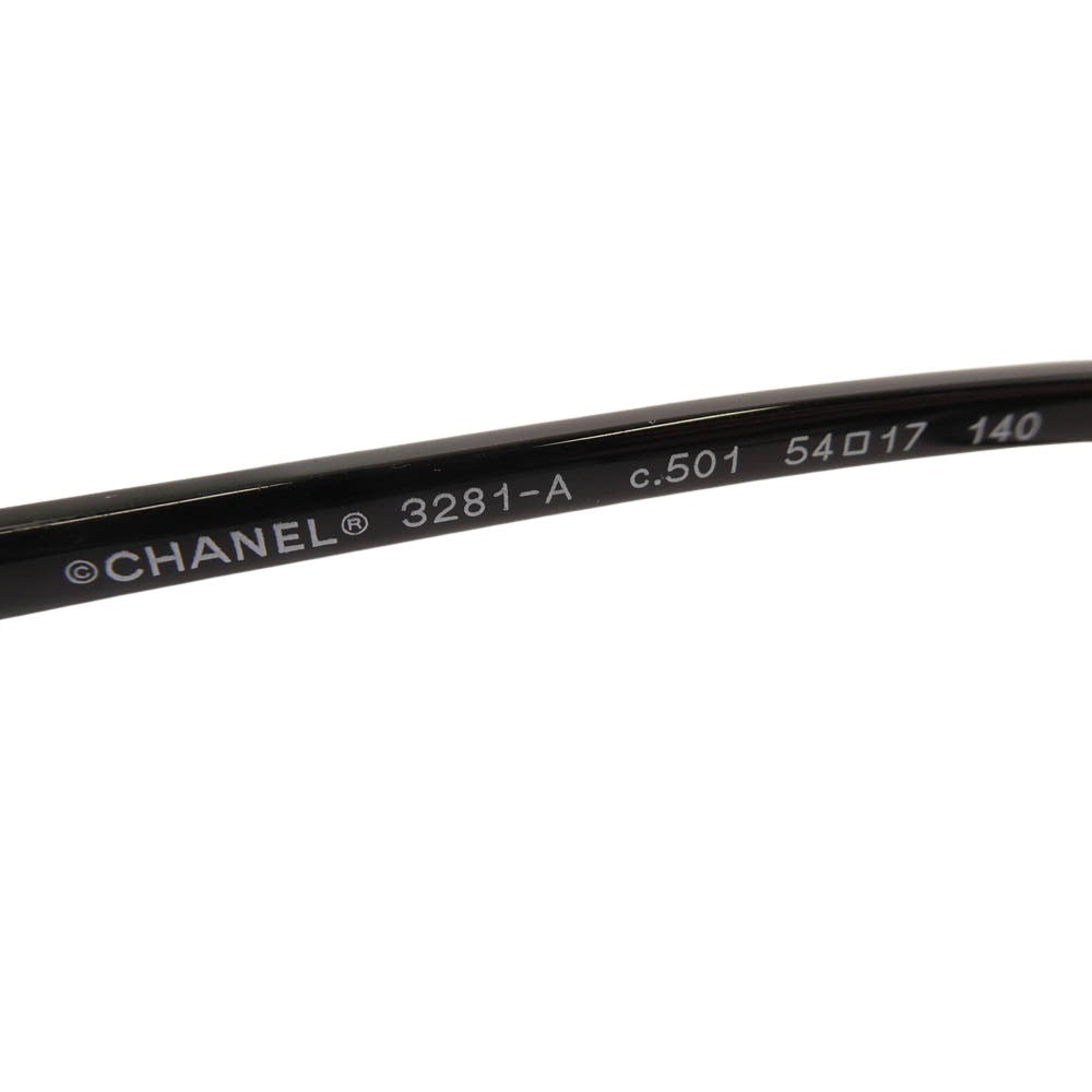 CHANEL シャネル 3281-A イタリア製 サイド ココマーク メガネ 伊達