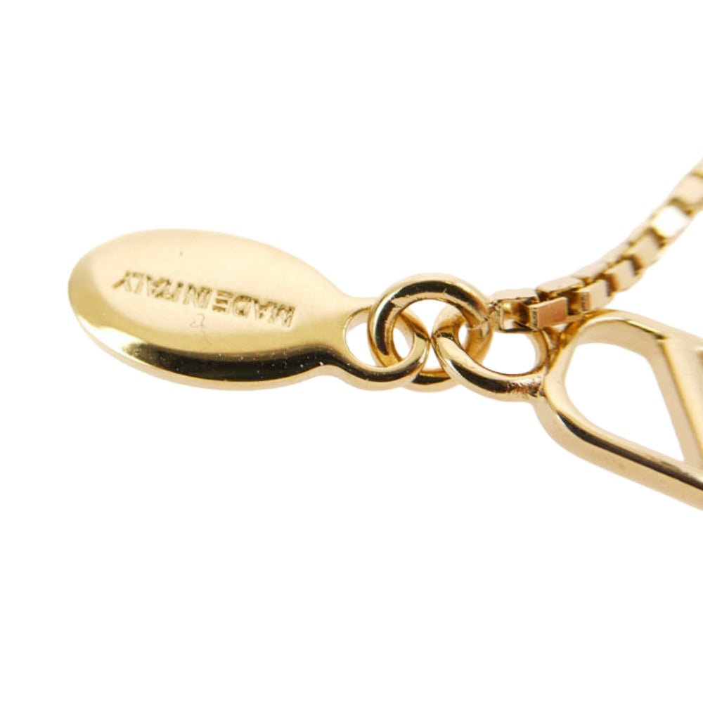 VALENTINO ヴァレンティノ イタリア製 ガラヴァーニ 4連 Vロゴ ゴールド ネックレス ゴールド系 表記なし【中古】