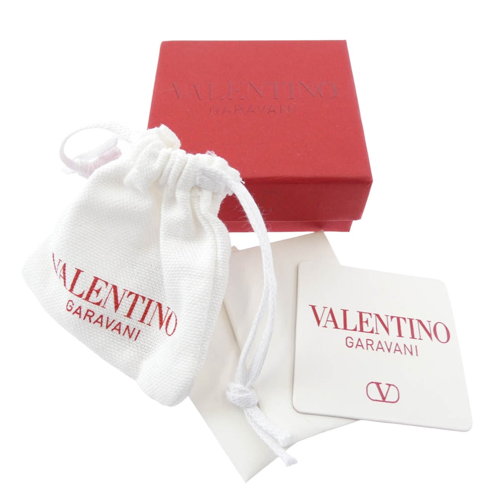 VALENTINO ヴァレンティノ イタリア製 ガラヴァーニ 4連 Vロゴ ゴールド ネックレス ゴールド系 表記なし【中古】