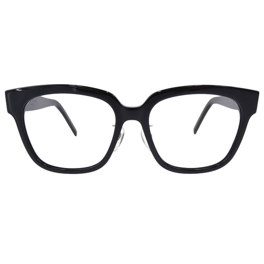 SAINT LAURENT サンローラン SL M40 002 イタリア製 ウェリントン サイド YSL ロゴ マーク メガネ 伊達メガネ アイウェア エンボス ロゴレザーケース付 ブラック系 54□18-140【中古】