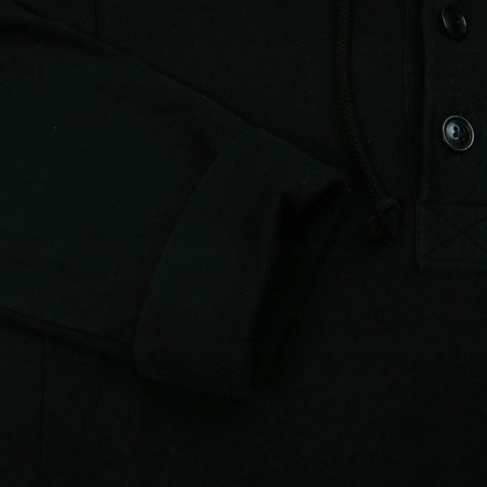 Yohji Yamamoto ヨウジヤマモト HR-T56-080 REGULATION レギュレーション HENRYNECK HOODIE ヘンリーネック パーカー ブラック系 1【中古】