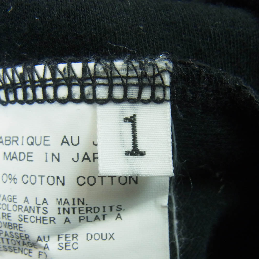 Yohji Yamamoto ヨウジヤマモト HR-T56-080 REGULATION レギュレーション HENRYNECK HOODIE ヘンリーネック パーカー ブラック系 1【中古】