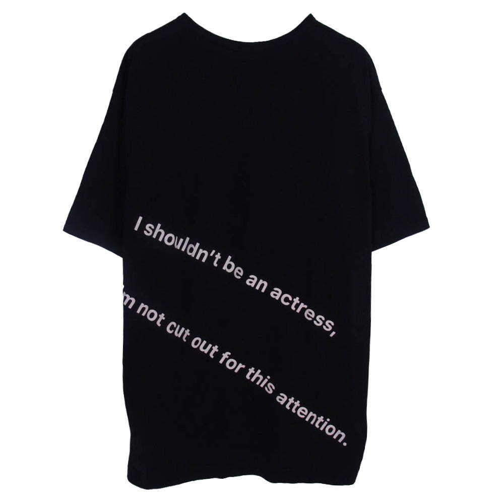 Yohji Yamamoto POUR HOMME ヨウジヤマモトプールオム 24SS HS-T97-988 COMBED SINGLE J PIGMENT PT PT SHORT SLEEVE コーマ天竺 顔料プリント 半袖 Tシャツ カットソー ブラック系 3【中古】