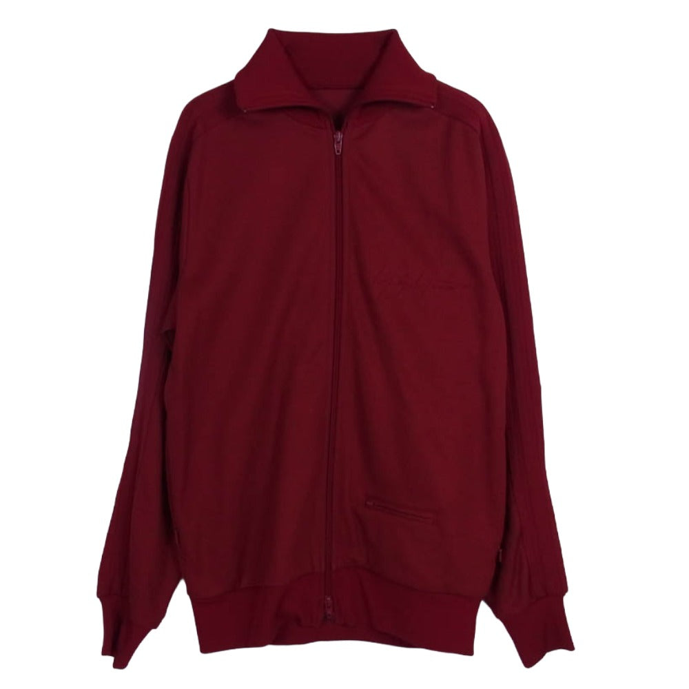Yohji Yamamoto ヨウジヤマモト × ADIDAS アディダス 19SS FK9856 BECKENBAUER TRACKTOP ロゴ刺繍 ベッケンバウアー トラックジャケット ジャージ エンジ系 M【中古】