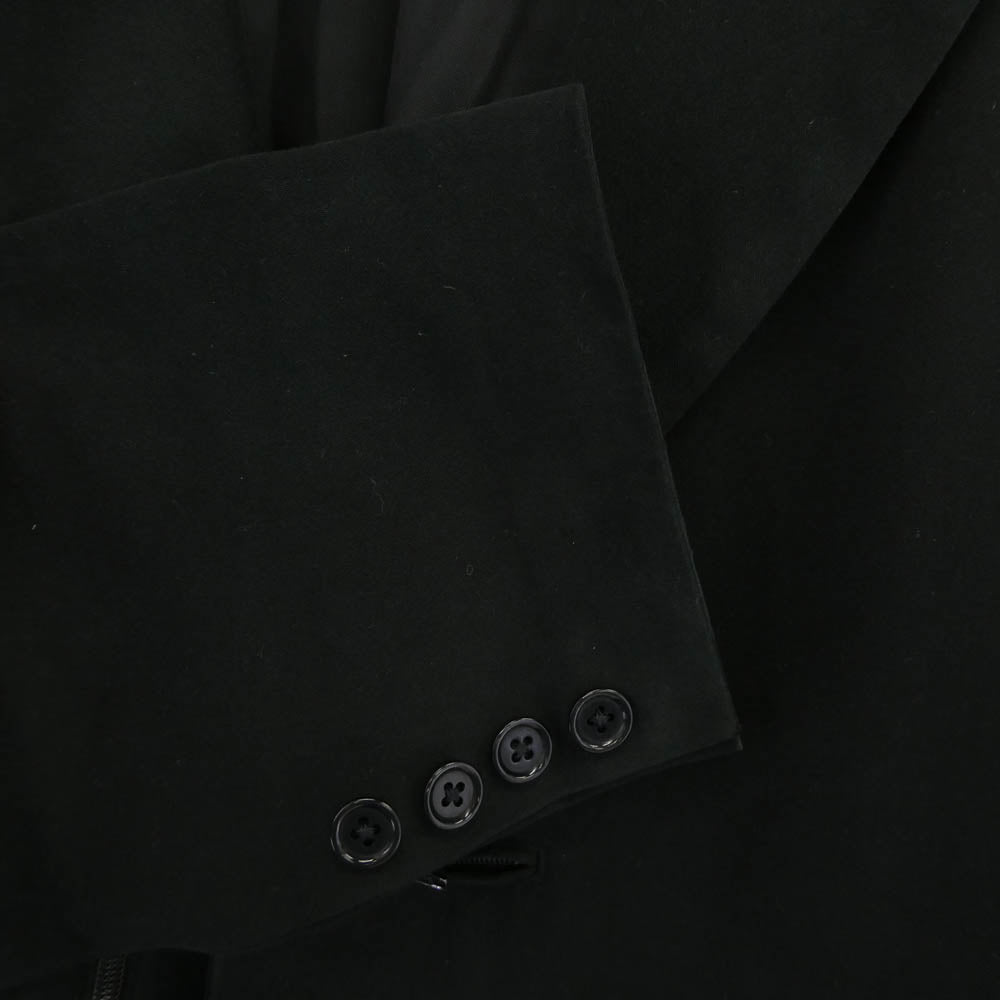 Yohji Yamamoto POUR HOMME ヨウジヤマモトプールオム 08AW HE-J61-004 ARCHIVE アーカイブ ブレザードッキング ピークドラペル ロング チェスターコート ブラック系 2【中古】