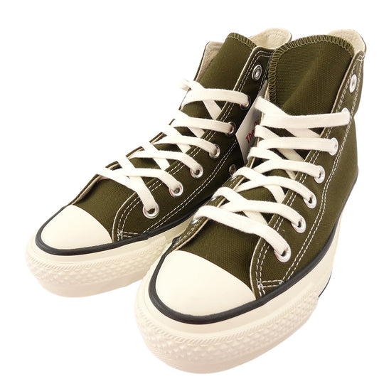 CONVERSE コンバース 33012201610 日本製 CANVAS ALL STAR J HI オールスター キャンバス ハイカット スニーカー カーキ カーキ系 23cm【極上美品】【中古】