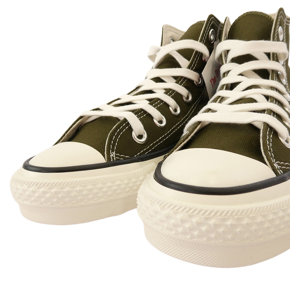 CONVERSE コンバース 33012201610 日本製 CANVAS ALL STAR J HI オールスター キャンバス ハイカット スニーカー カーキ カーキ系 23cm【極上美品】【中古】