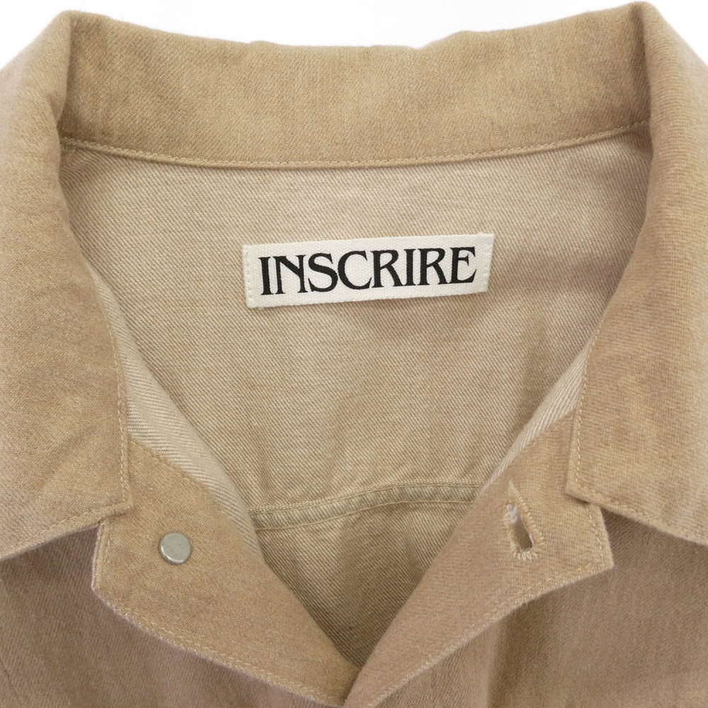 アンスクリア 25SS ID-JK42 Color Denim Wide Jacket カラー デニム ワイド ジャケット ベージュ系 3【中古】