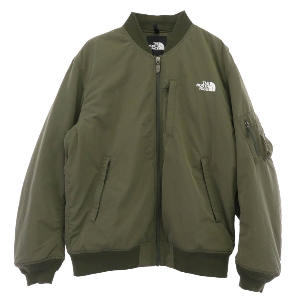 THE NORTH FACE ノースフェイス NY82334 Insulation Bomber Jacket インサレーション ボンバー ジャケット オリーブグリーン系 XL【中古】