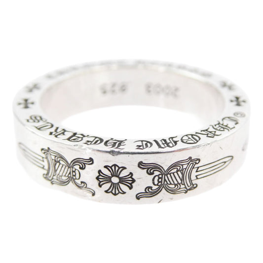 CHROME HEARTS クロムハーツ（原本無） 6mm SPACER DAGGER 6mm スペーサーダガー リング シルバー系 24号【中古】