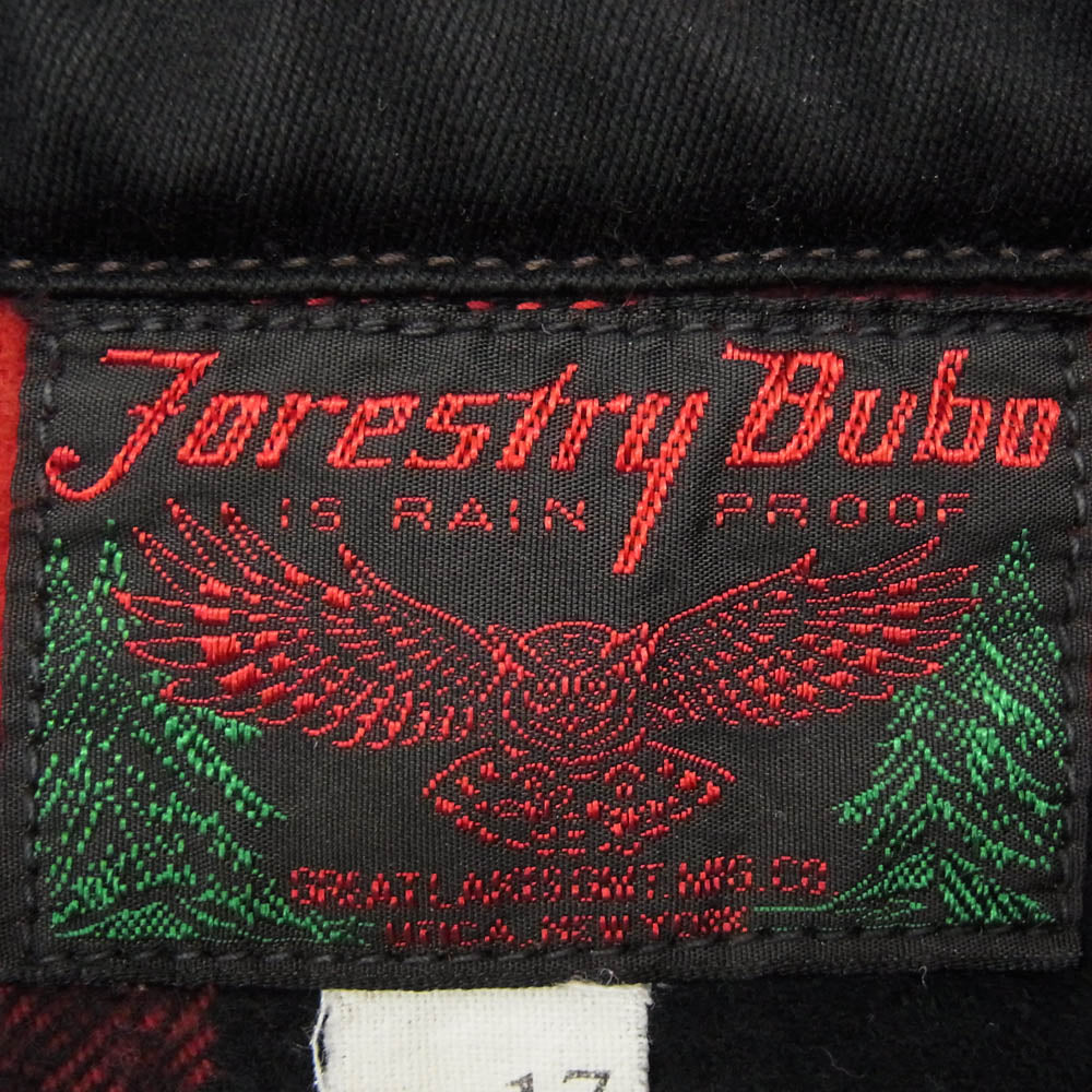 FREEWHEELERS フリーホイーラーズ 1881121 FORESTRY BUBO フォレストリーブーボ チェック ヘビーウェイト 長袖 シャツ レッド系 17【中古】