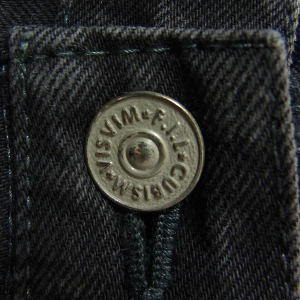 VISVIM ビズビム 15SS 0115105005037 social sculpture 01 SLIM CMYK BLK ソーシャルスカルプチャー デニムパンツ ジーンズ ブラック系 34【中古】