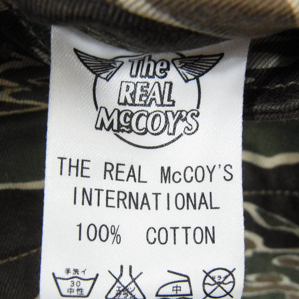 The REAL McCOY'S ザリアルマッコイズ MP21002 TIGER CAMOUFLAGE TROUSERS タイガーカモ 迷彩 カーゴパンツ カーキ系 L【中古】
