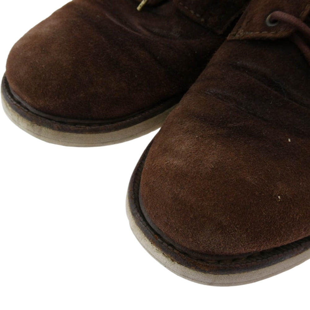 VISVIM ビズビム VIRGIL PLAIN TOE FOLK ヴァージル プレーントゥ スエード シューズ ブラウン系 11【中古】