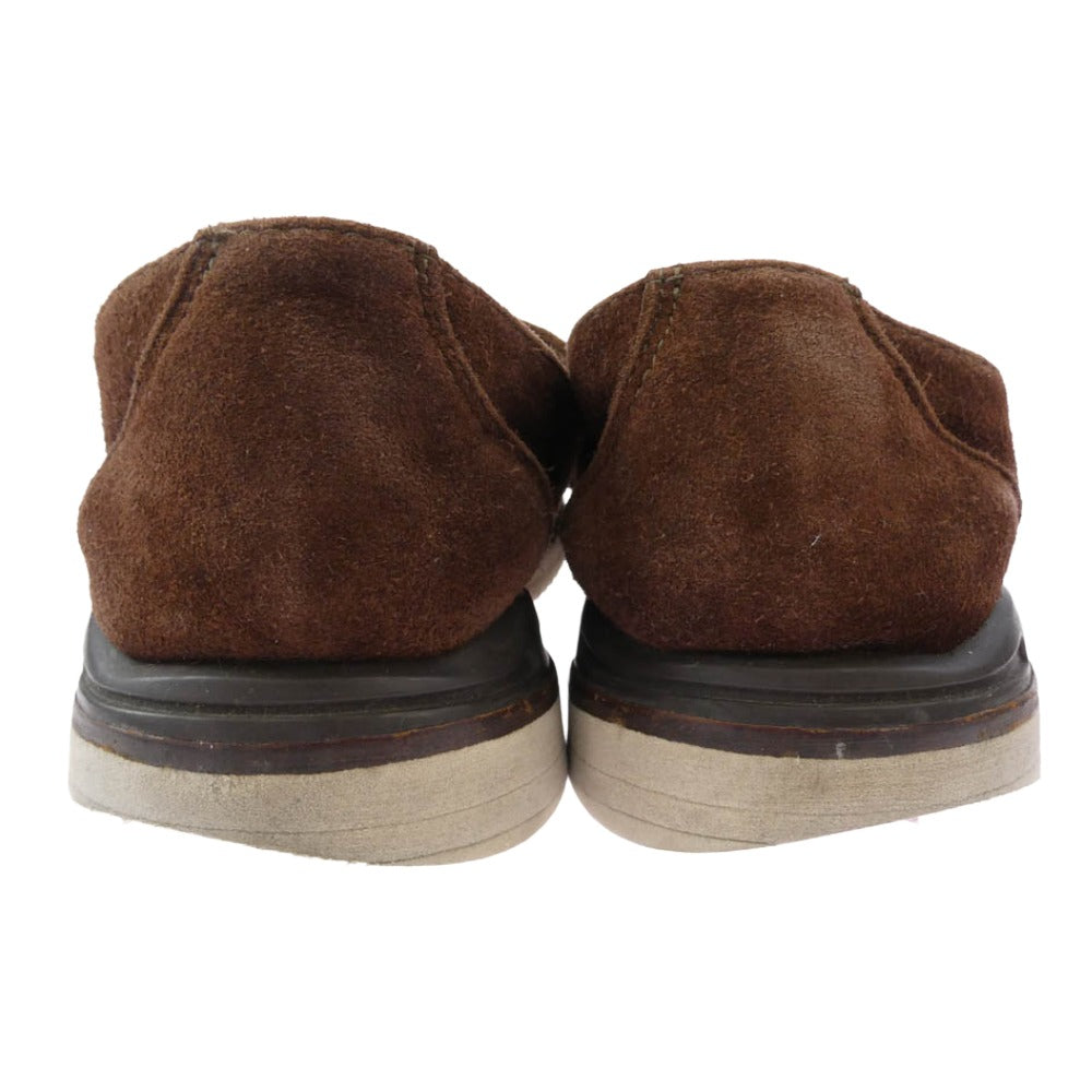 VISVIM ビズビム VIRGIL PLAIN TOE FOLK ヴァージル プレーントゥ スエード シューズ ブラウン系 11【中古】