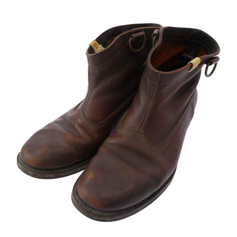 VISVIM ビズビム 15SS D-RING BOOTS MID FOLK Dリング ブーツ ミッドフォーク ブラウン系 27.5cm程度【中古】