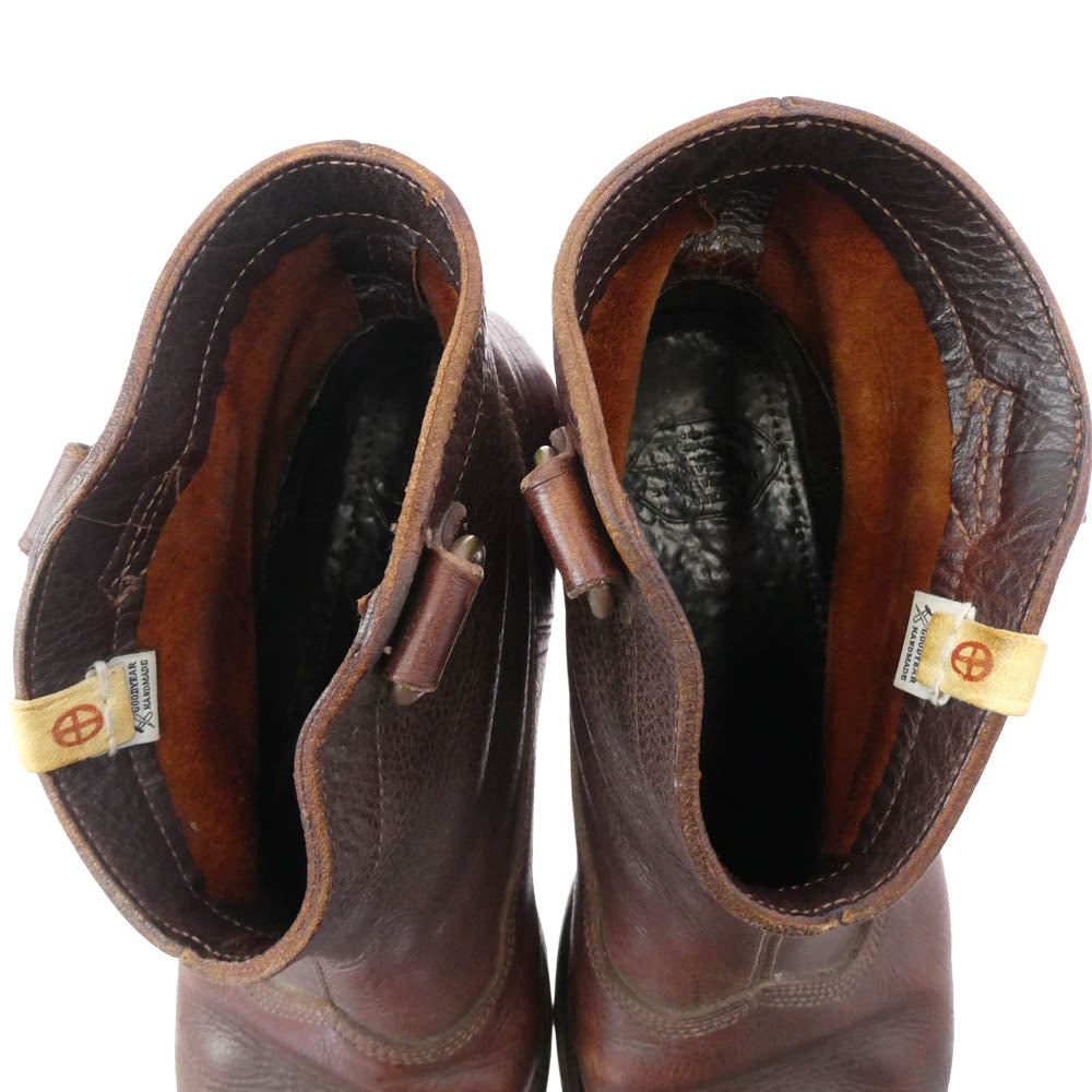 VISVIM ビズビム 15SS D-RING BOOTS MID FOLK Dリング ブーツ ミッドフォーク ブラウン系 27.5cm程度【中古】