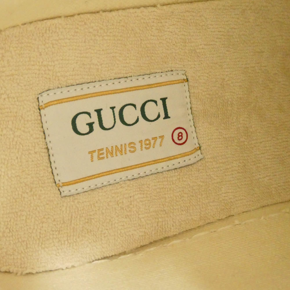 GUCCI グッチ 745999 Tennis 1977 GGキャンバス ハイカット スニーカー 8【中古】