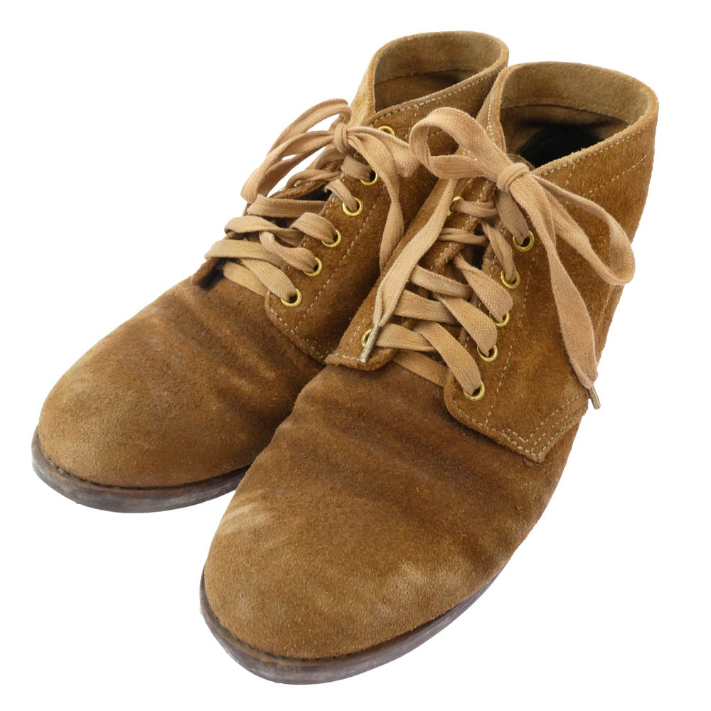 VISVIM ビズビム BRIGADIER BOOTS MID-FOLK ブリガディア スエード レースアップ ブーツ ブラウン系 ブラウン系 27cm程度【中古】