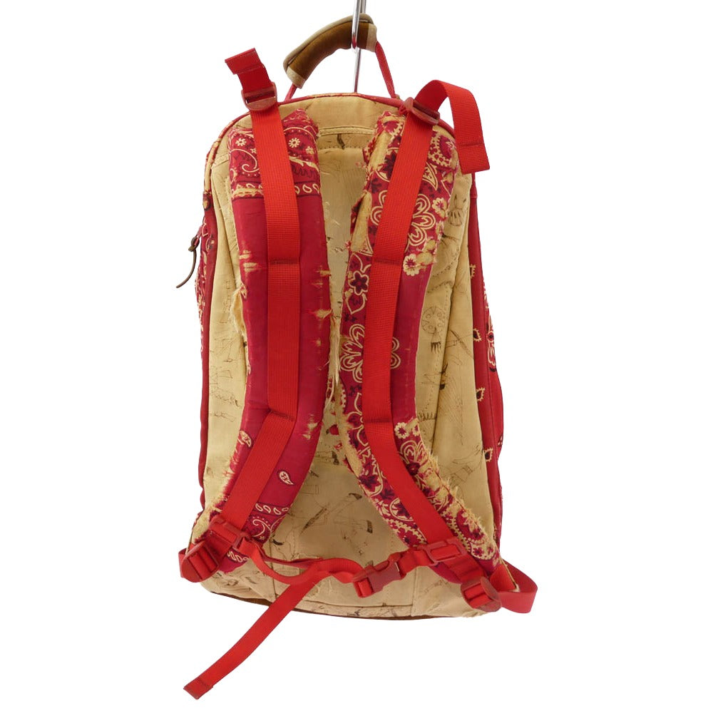 VISVIM ビズビム ICT BANDANA 22L バンダナ柄 バックパック　リュック デイパック レッド系【中古】