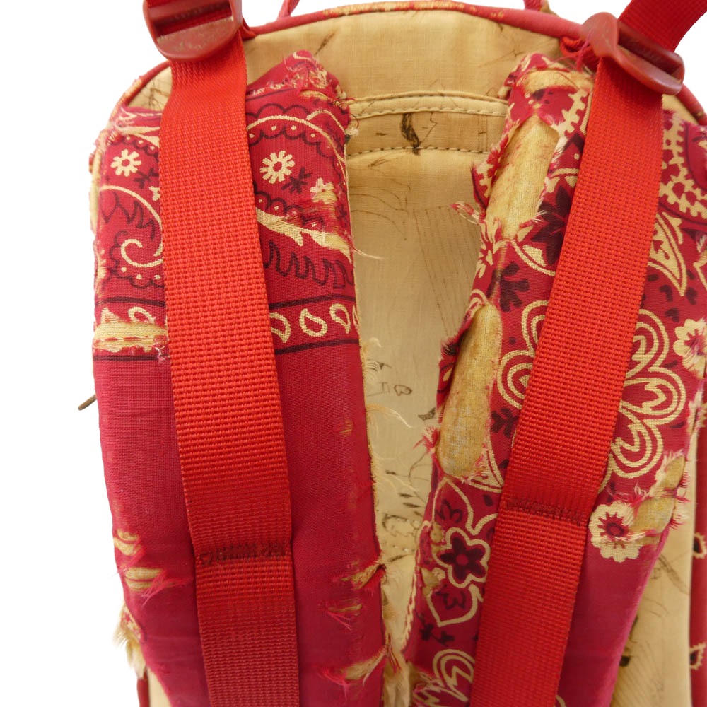 VISVIM ビズビム ICT BANDANA 22L バンダナ柄 バックパック　リュック デイパック レッド系【中古】