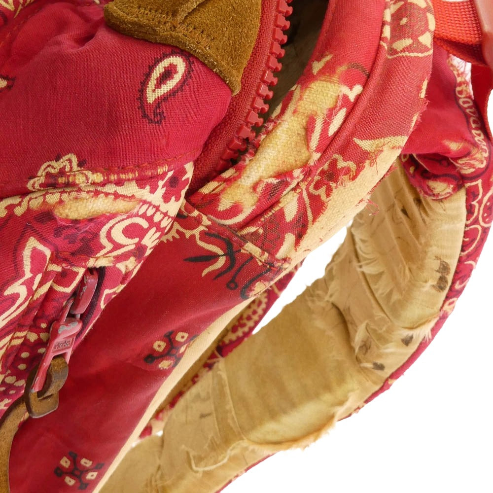 VISVIM ビズビム ICT BANDANA 22L バンダナ柄 バックパック　リュック デイパック レッド系【中古】