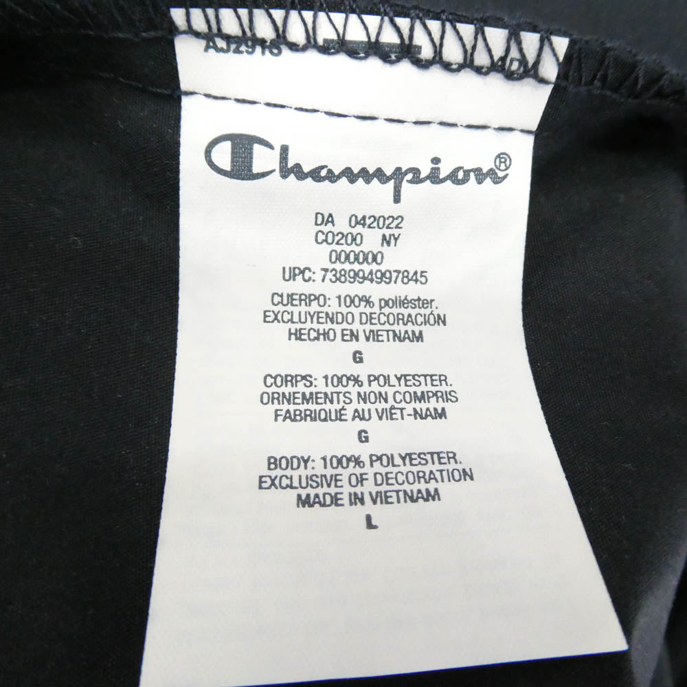 Champion チャンピオン アノラック プルオーバー パーカー フーディー ウィンドブレーカー ネイビー系 L【中古】