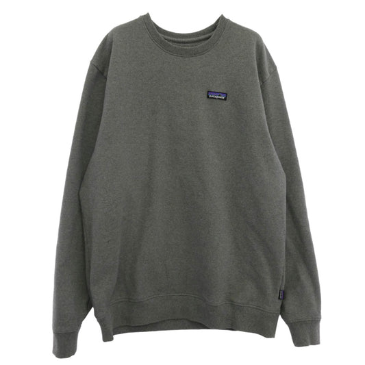 patagonia パタゴニア 20AW 39543 P-6 LABEL UPRISAL CREW SWEATSHIRT ロゴ クルーネック スウェット トレーナー グレー系 XL【中古】