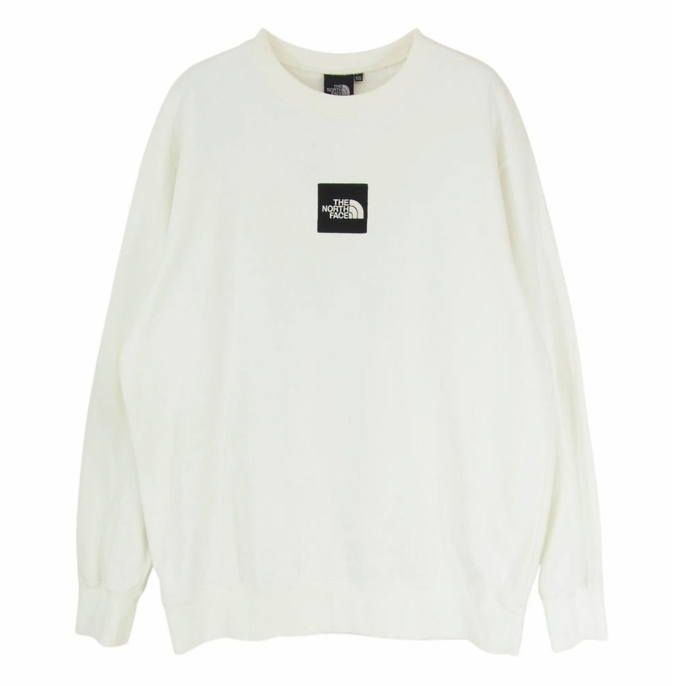 THE NORTH FACE ノースフェイス NT12402Z ロゴ クルーネック スウェット トレーナー ホワイト系 XXL【中古】