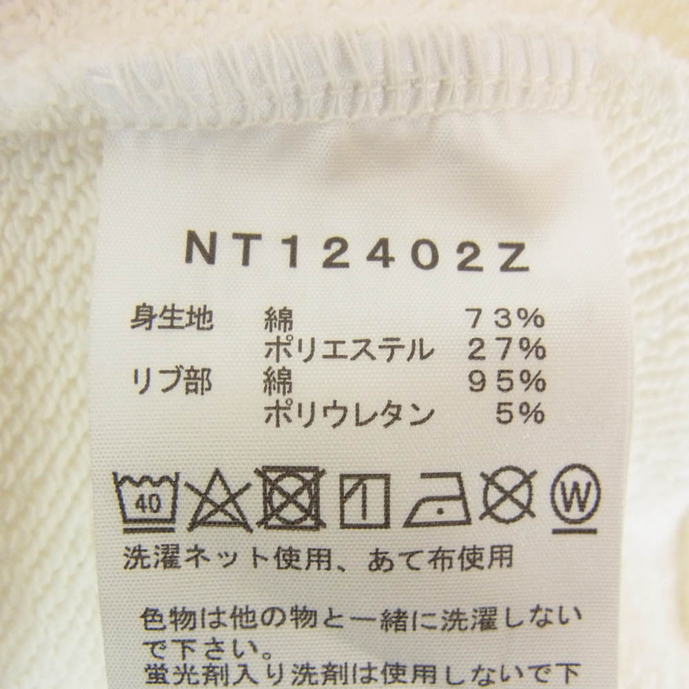 THE NORTH FACE ノースフェイス NT12402Z ロゴ クルーネック スウェット トレーナー ホワイト系 XXL【中古】