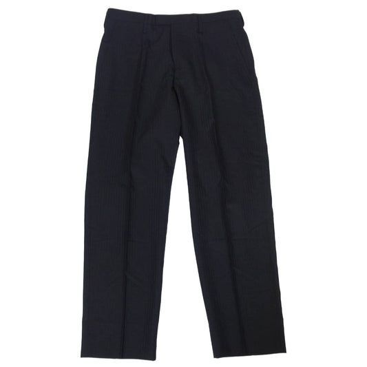 Y's Yohji Yamamoto ワイズ ヨウジヤマモト Y’s for men ワイズフォーメン 08SS MMP81-104 ストライプ スラックス パンツ ブラック系 4【中古】