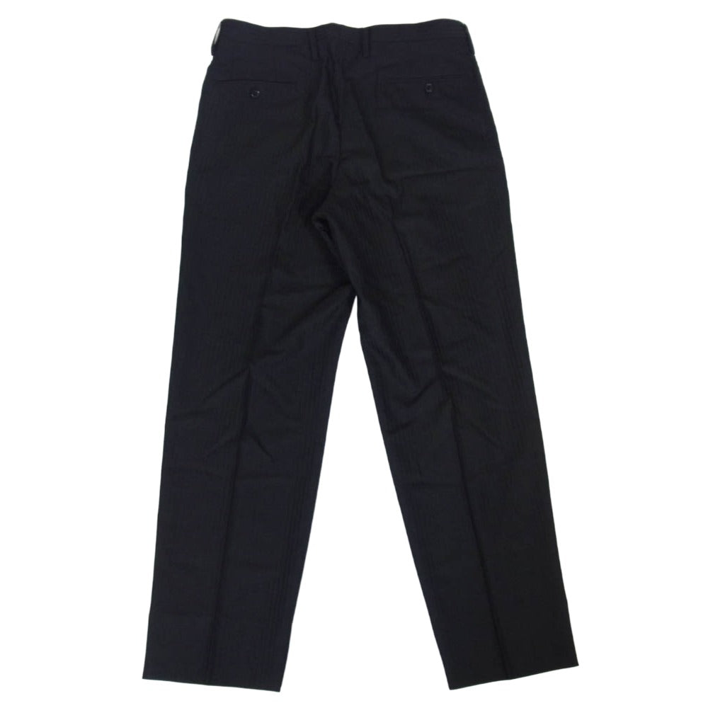 Y's Yohji Yamamoto ワイズ ヨウジヤマモト Y’s for men ワイズフォーメン 08SS MMP81-104 ストライプ スラックス パンツ ブラック系 4【中古】