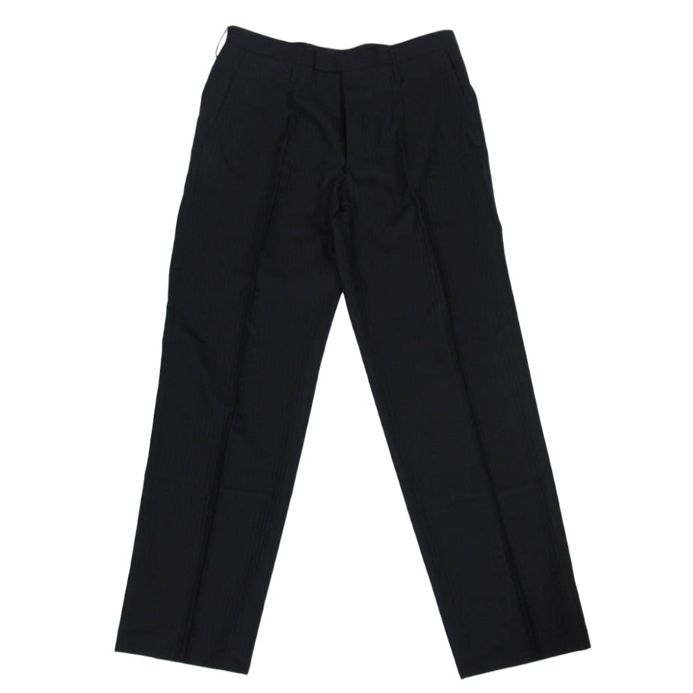 Y's Yohji Yamamoto ワイズ ヨウジヤマモト Y’s for men ワイズフォーメン 08SS MMP81-104 ストライプ スラックス パンツ ブラック系 4【中古】