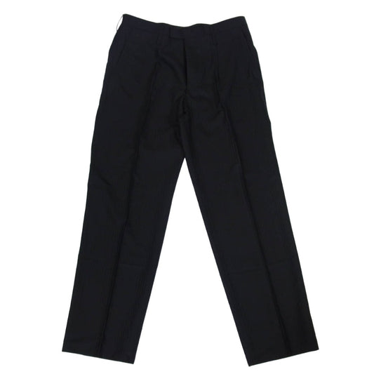 Y's Yohji Yamamoto ワイズ ヨウジヤマモト Y’s for men ワイズフォーメン 08SS MMP81-104 ストライプ スラックス パンツ ブラック系 4【中古】