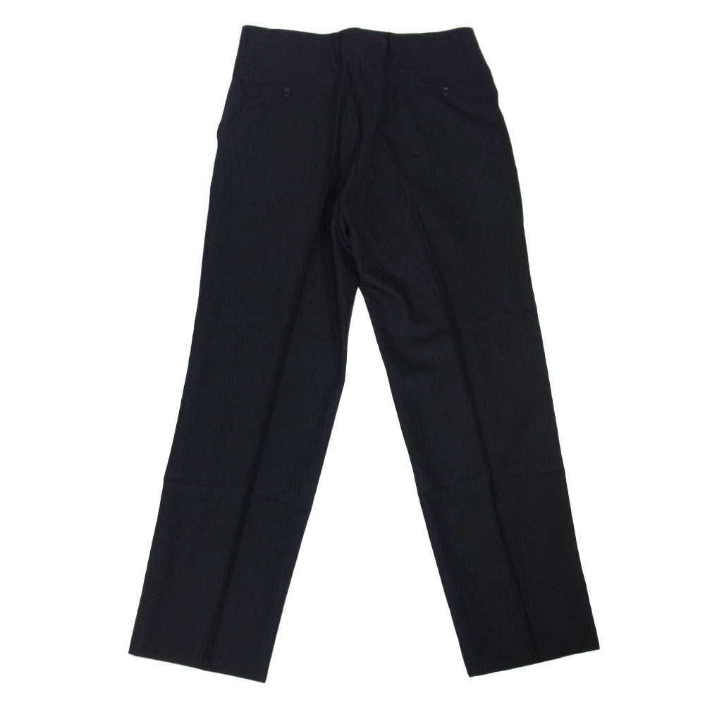 Y's Yohji Yamamoto ワイズ ヨウジヤマモト Y’s for men ワイズフォーメン 08SS MMP81-104 ストライプ スラックス パンツ ブラック系 4【中古】