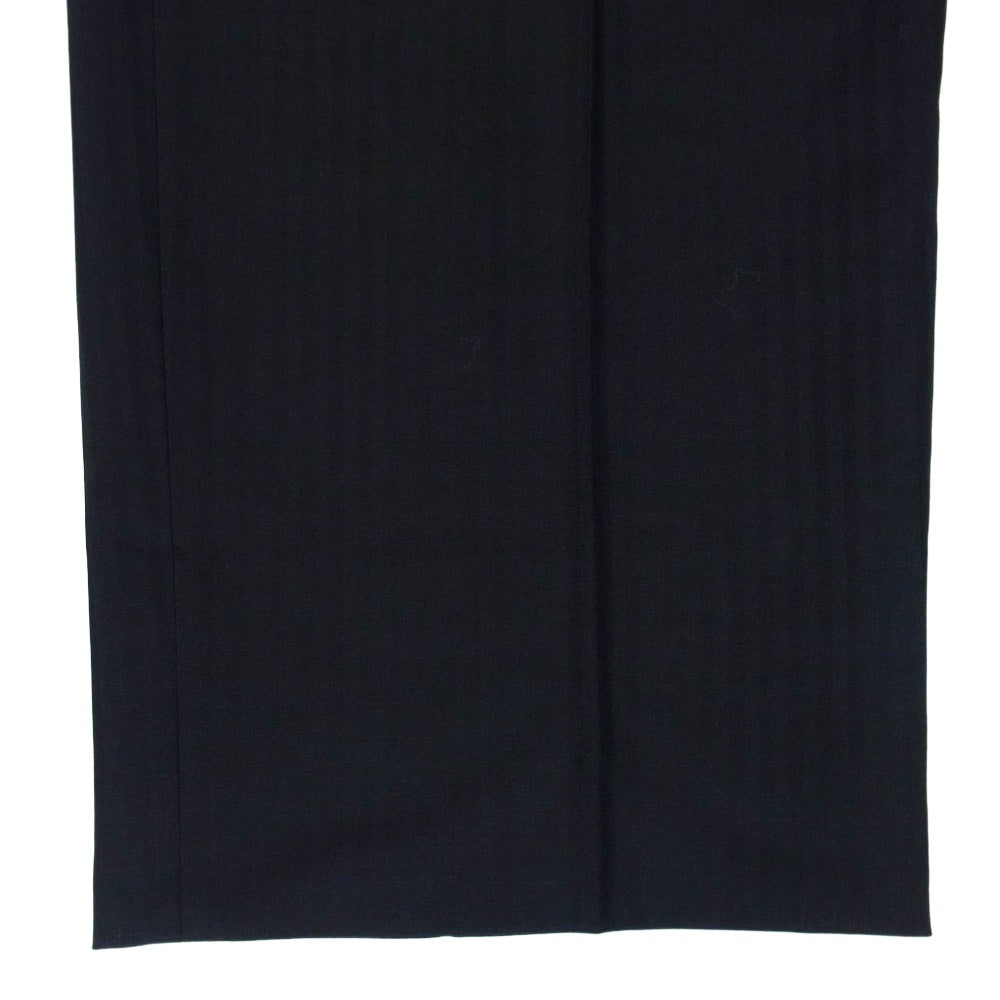 Y's Yohji Yamamoto ワイズ ヨウジヤマモト Y’s for men ワイズフォーメン 08SS MMP81-104 ストライプ スラックス パンツ ブラック系 4【中古】