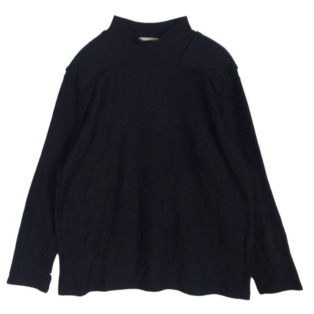 Y's Yohji Yamamoto ワイズ ヨウジヤマモト Y’s for men ワイズフォーメン MN-T19-802 モックネック ニット コマンドセーター ブラック系 3【中古】