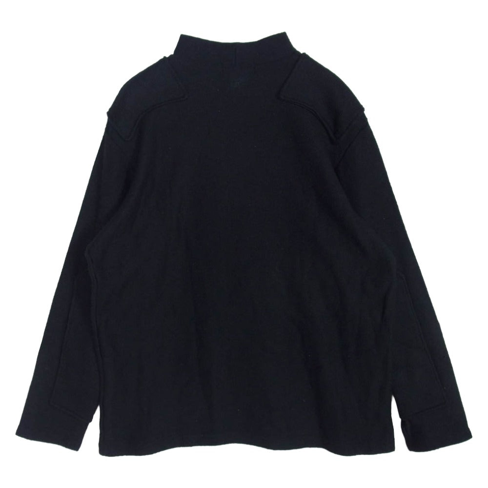 Y's Yohji Yamamoto ワイズ ヨウジヤマモト Y’s for men ワイズフォーメン MN-T19-802 モックネック ニット コマンドセーター ブラック系 3【中古】
